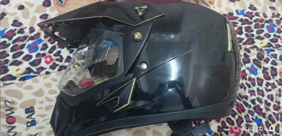 vega helmet. untouched for2 years . handmade gold design.