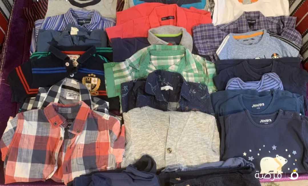 A bag of branded clothes for boys