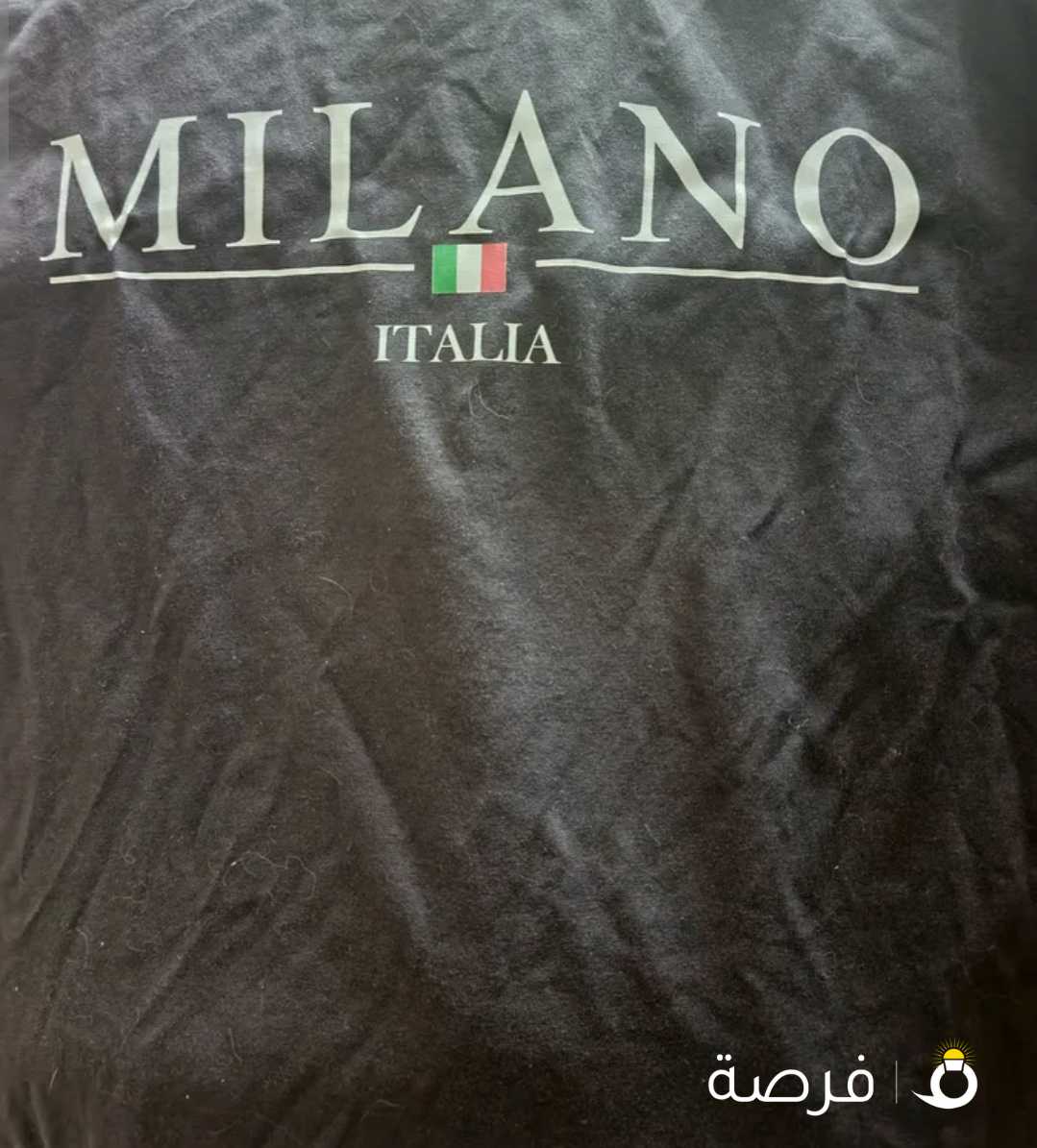 للبيع بلوزة ميلانو اصلية جديدة ما انلبست ولا مرة مناسبة جدا للطلعات او السفر التيشيرت اوفر سايز