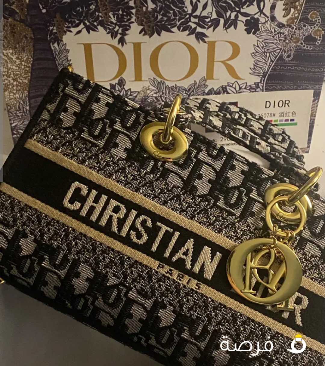 حقيية شَنطة ديور Dior مُستطيلة تجي مع البوكس