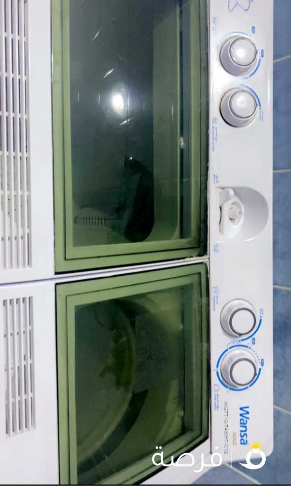 غساله كهربائيه حوضين صناعه ونسا قولد نظيفه جدا واستعمال خفيف لبيع