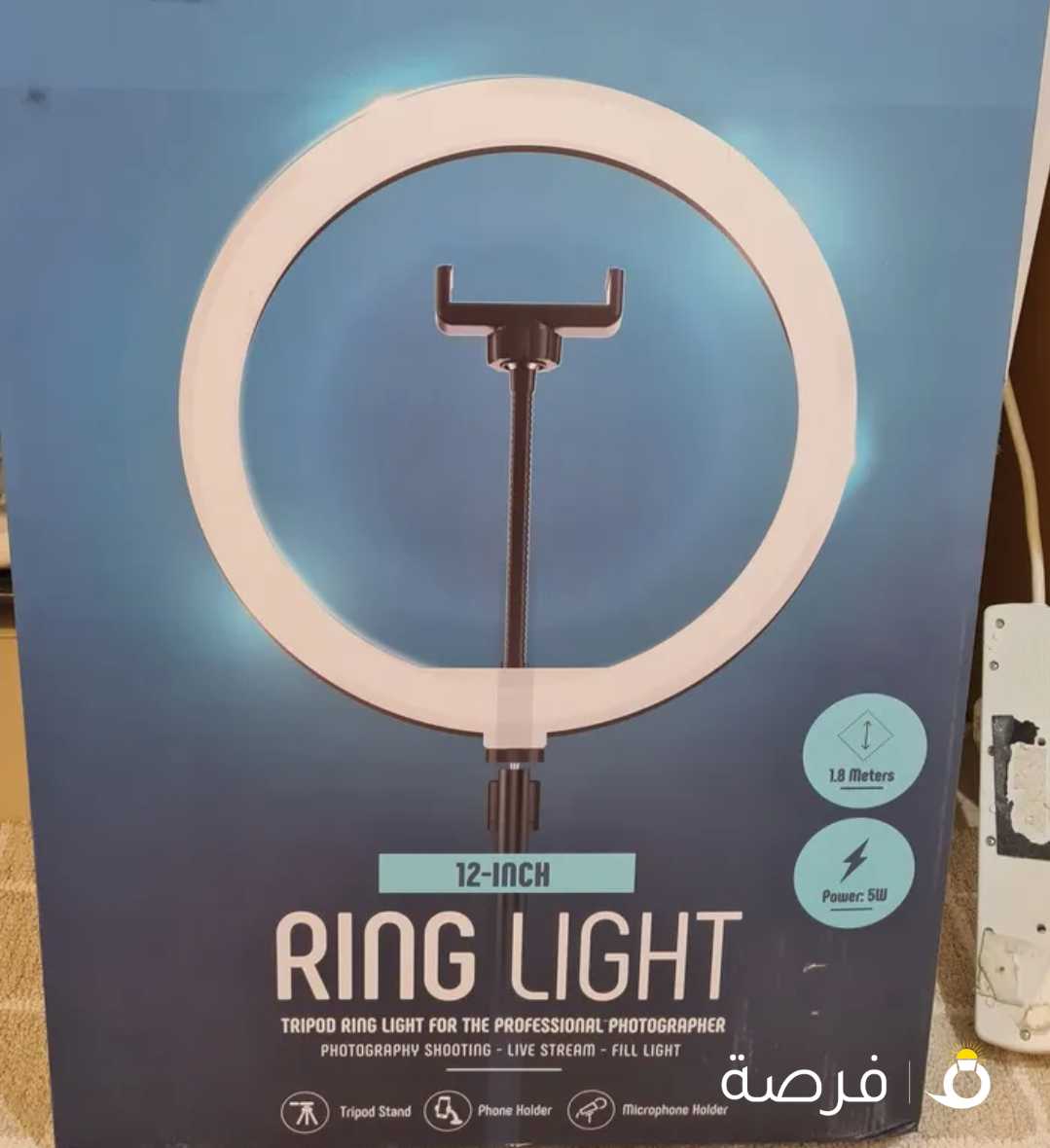 رينغ اضائة للتصوير EQ Ring Light قياس 12 انش