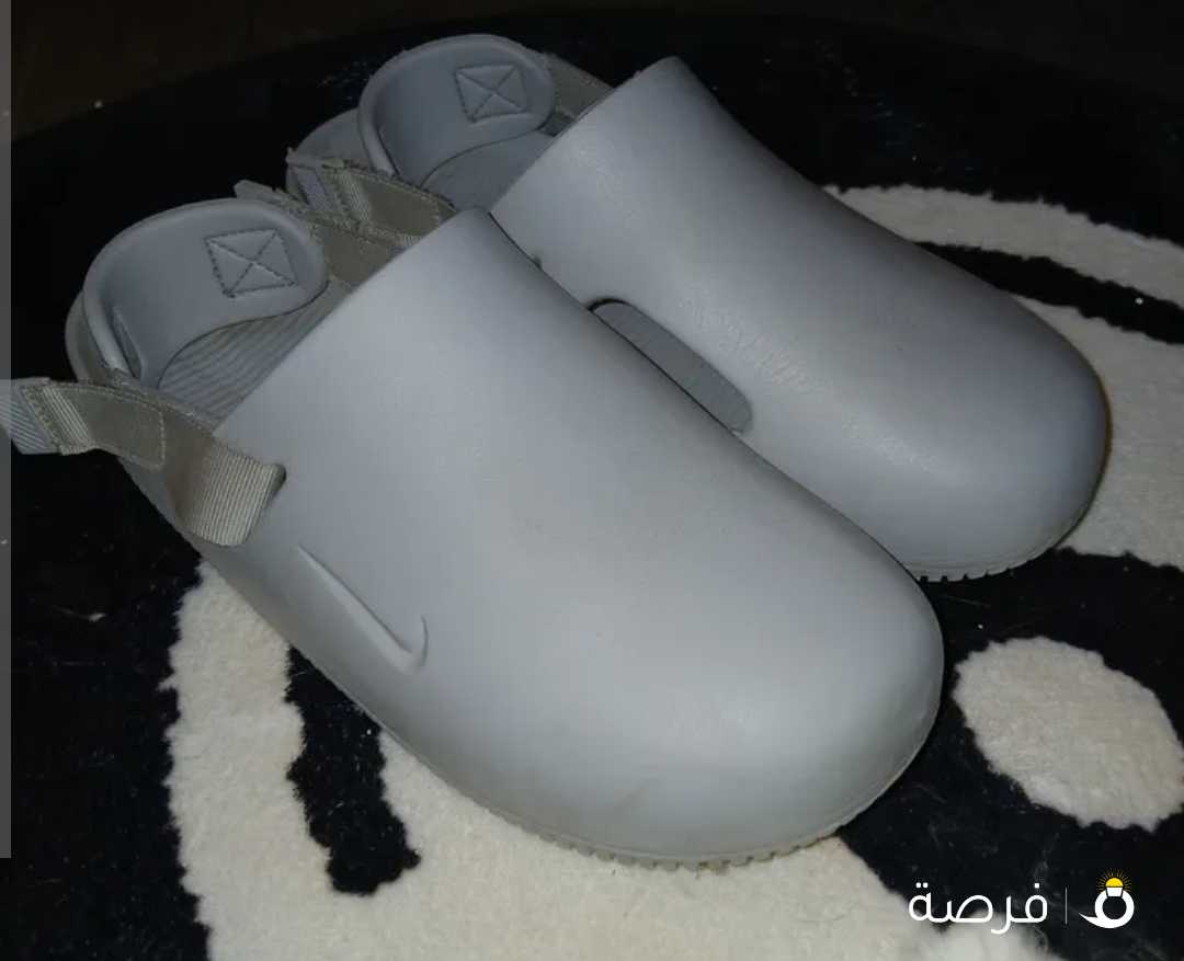 nike calm (light-smoke grey) mule [size 41.5]