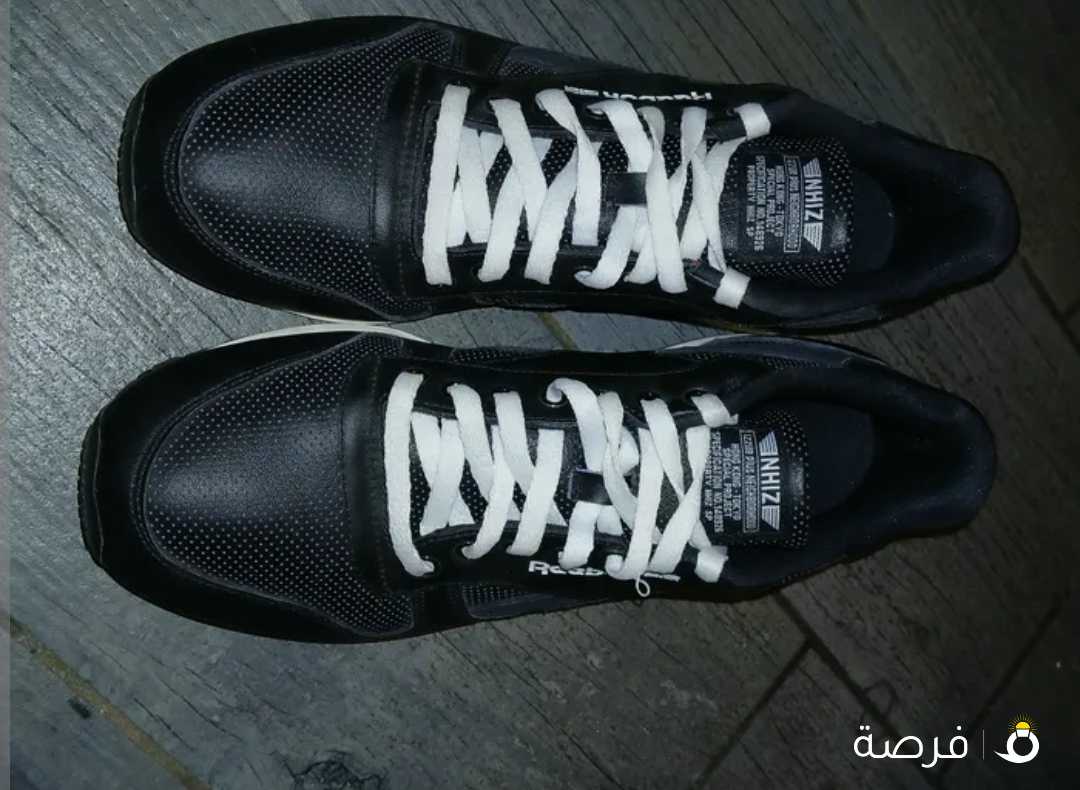 limited edition leather sneakers with white laces for only 19.5KD