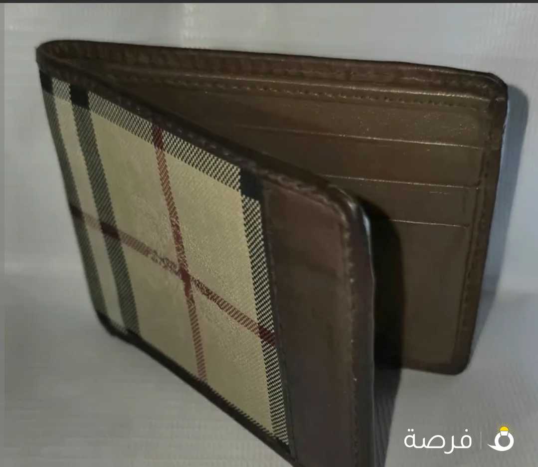 BURBERRY Nova Check Canvas & Leather Wallet