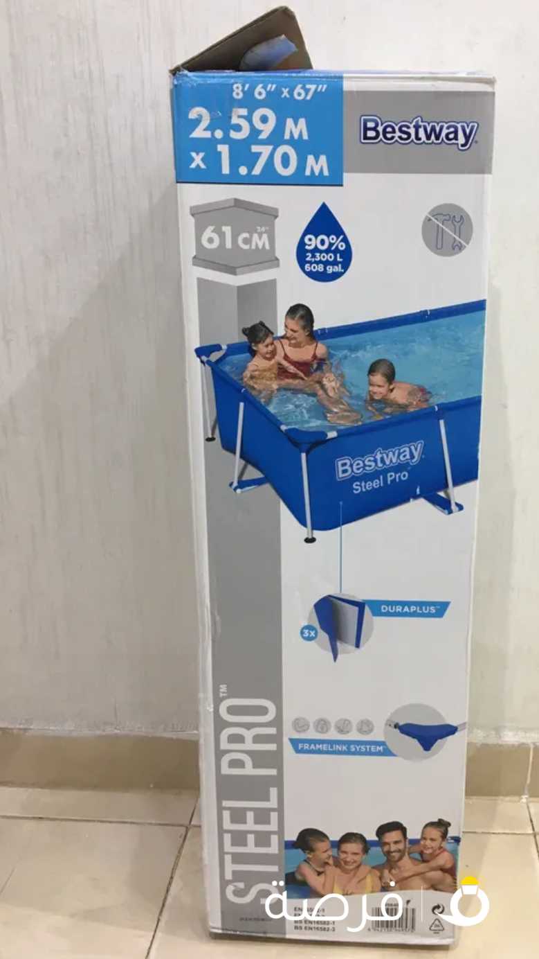 للبيع حوض سباحه استخدم مرتين نظيف جدا