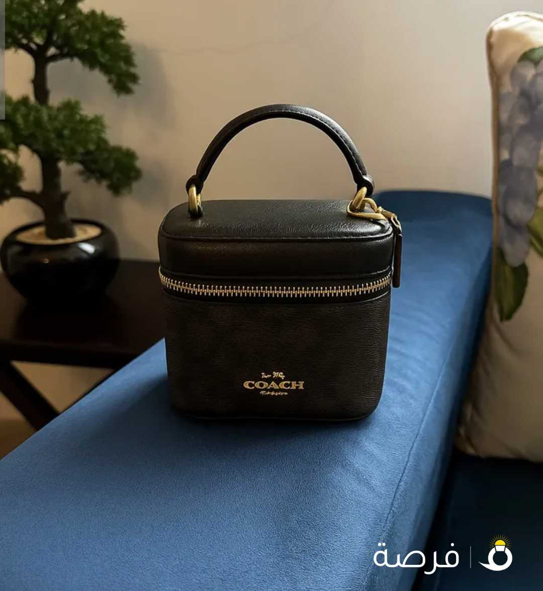 Coach Mini أصلية 100٪؜ جلد فاخر شبه جديدة كروس وستراس”