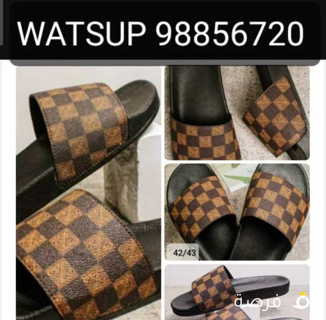 سليبر جديد لويس فيتون طبق الاصل الدرجه الاولى مقاس 42 او 43 / للتواصل وتس اب :