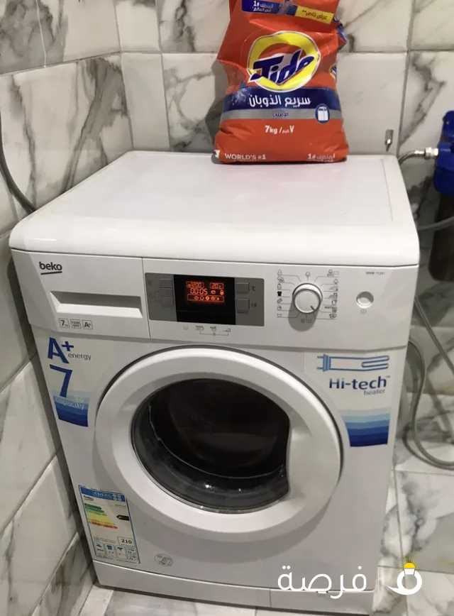 غسالة بيكو 7 كيلو بحالة الجديد وتنظيفا وتنشفها ماشاء الله : السعر35دينار