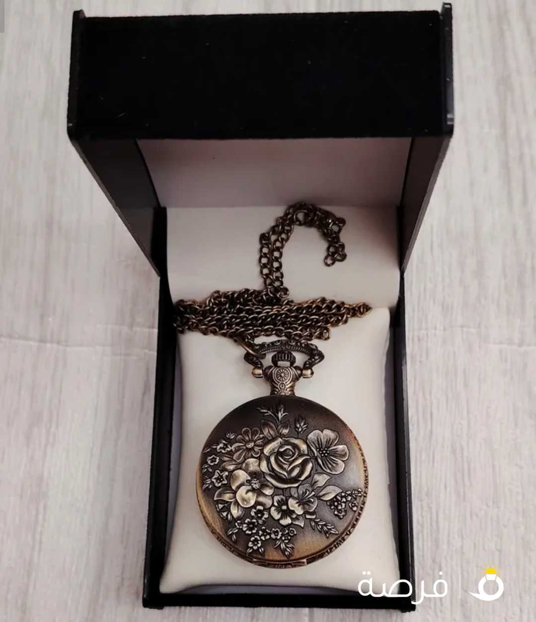 ساعة جيب كلاسيكية جديدة مع الحافظة