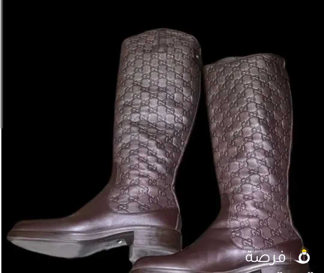 Vintage leather Gucci horse riding boots and fashion boots