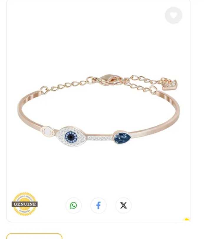SWAROVSKIS Women&#39;s Symbolic Evil Eye Crystal Bracelet