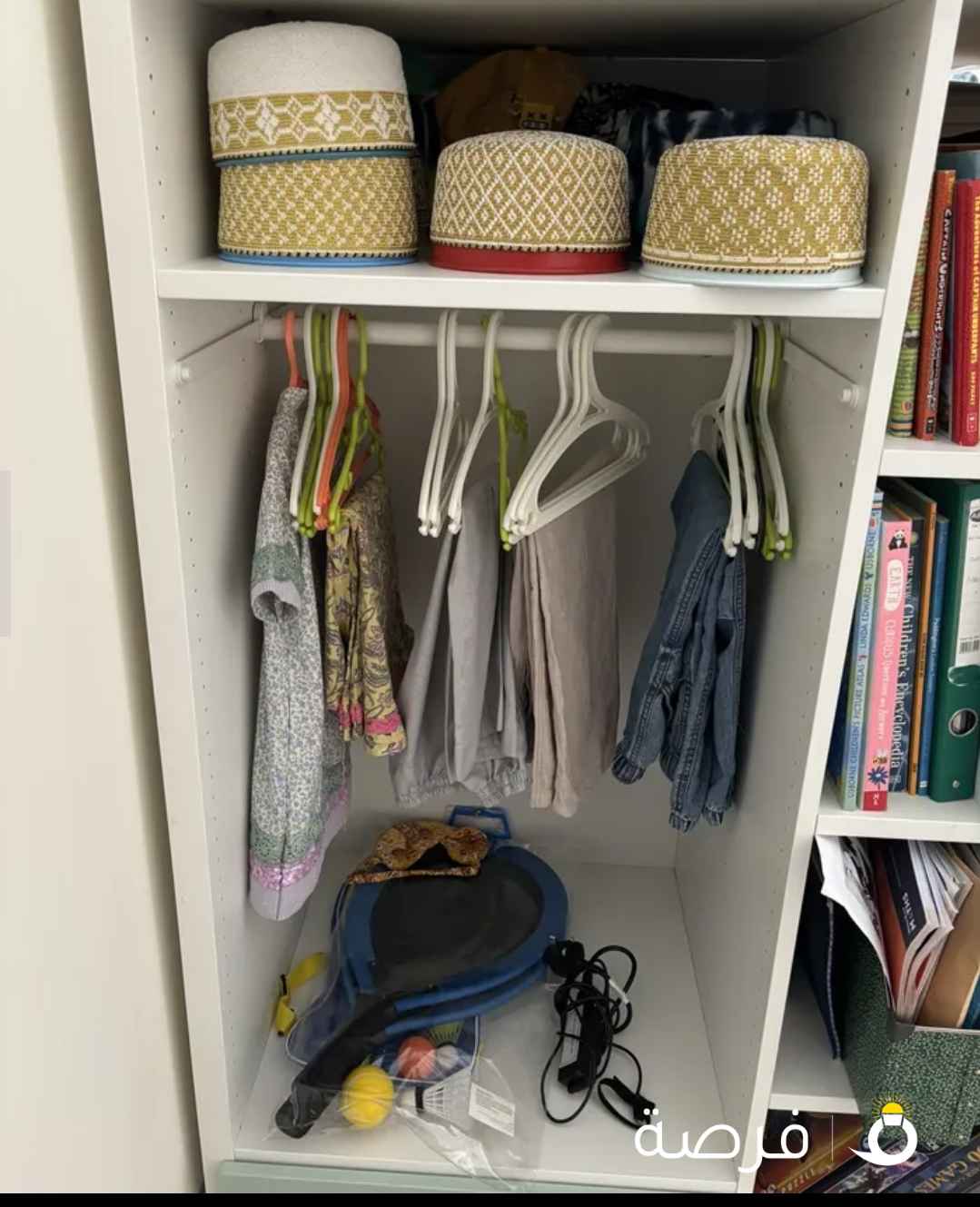 IKEA SMÅSTAD Loft Bed with Shelving, Hanging Wardrobe & Drawer – KD 95