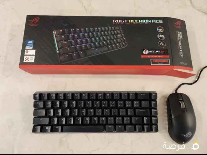 للبيع كيبورد وماوس ماركة ايسوس روق Asus Rog