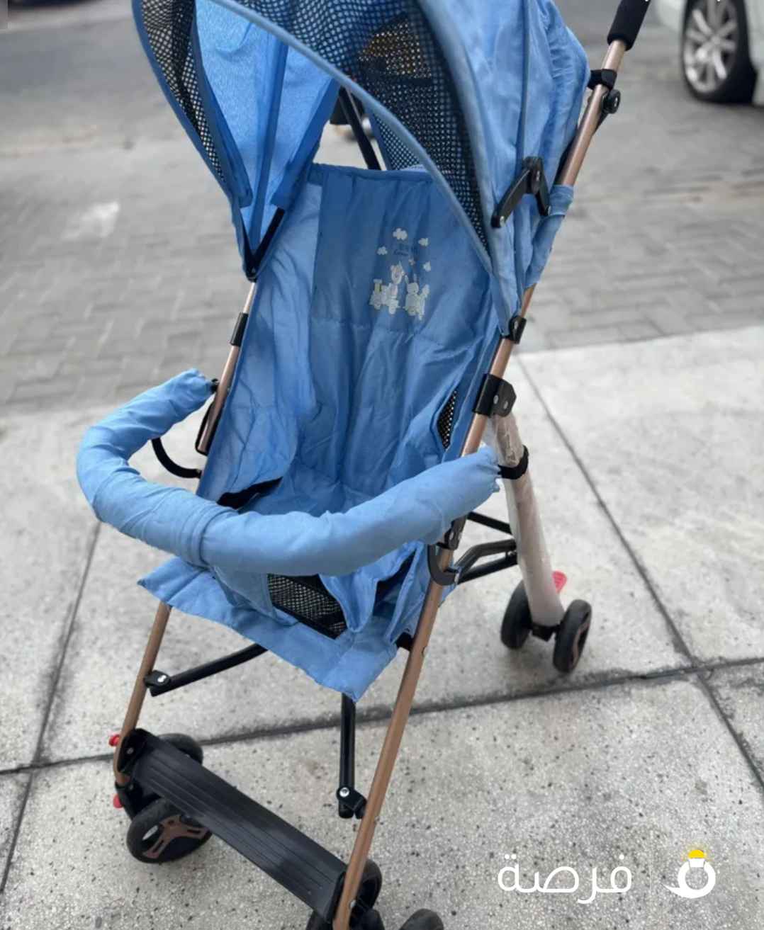 عربة اطفال جديدة لم تستعمل ابداً سهلة بالاستخدام و عملية جداً