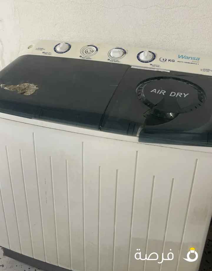 للبيع غساله نضفه شغلها زين بس زر الدوار مكسور 20 دينار