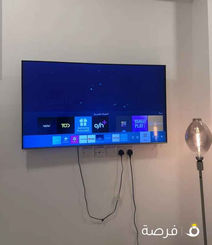 شاشة تلفاز سامسونج Samsung 55-inch QLED 4K Smart TV, QA55Q60DAUXZN – Black