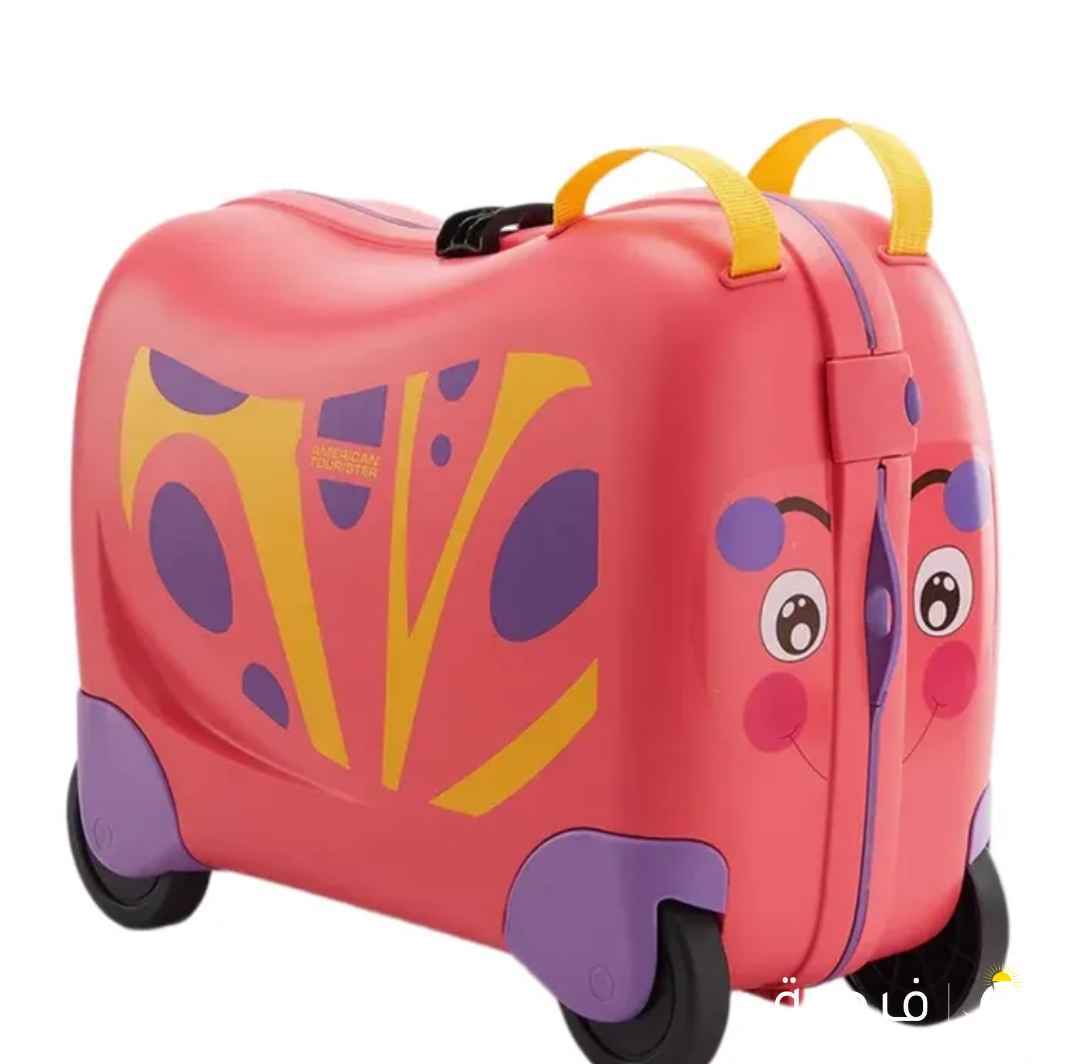Skittle Butterfly Kids Trolley Bag – Pink – 50 CM