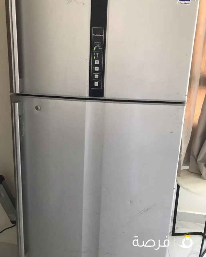 ثلاجه مع فيرزر الوان سلفر