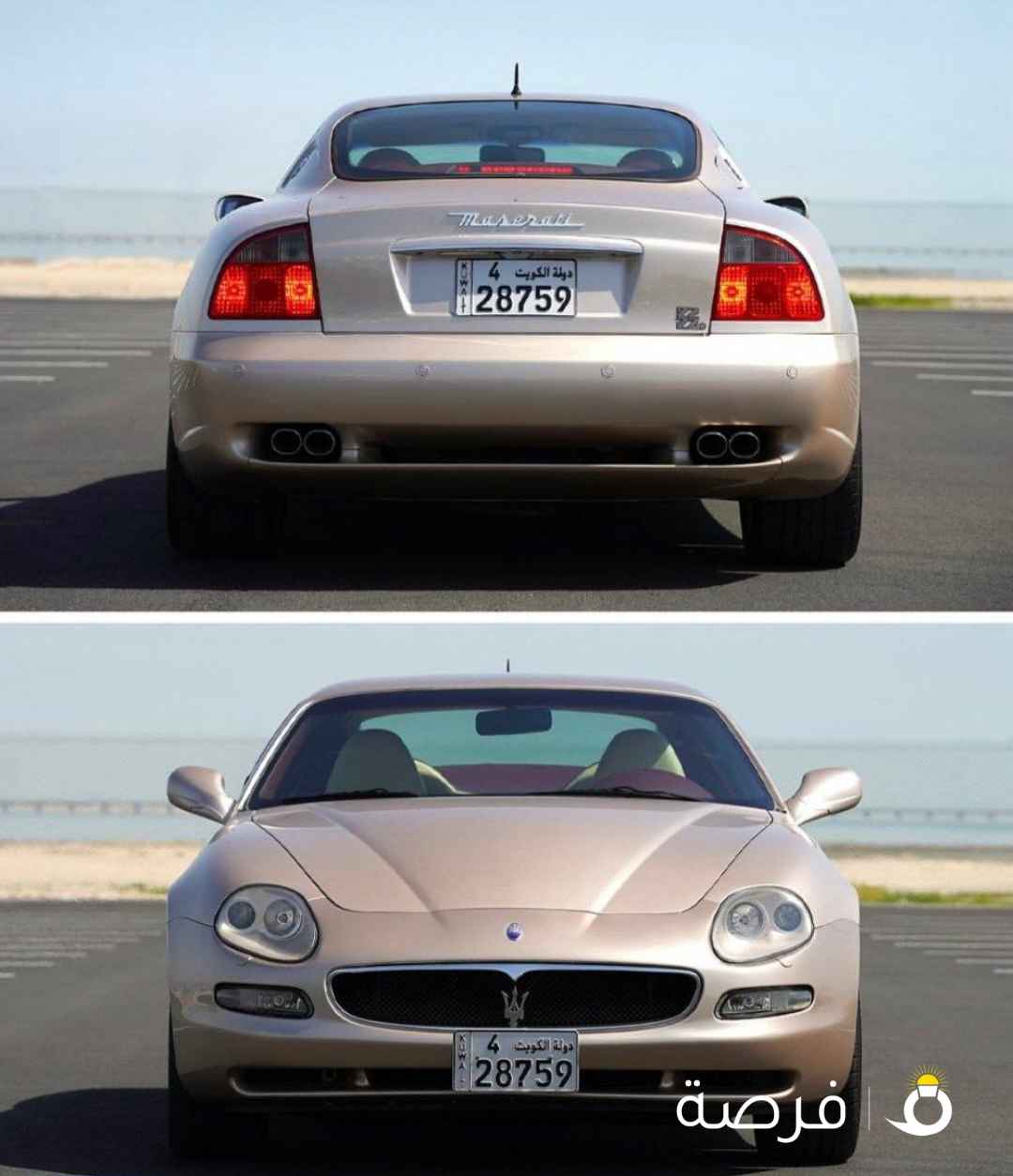 ميزراتي كورسا 2003 وارد الكويت خالي من الحوادث سيرفس
منتظم ماشيه فقط 12 الف كم السياره مخزنه مفتاحين الوكاله
8 سلندر ماكينة فيراري كامل المواصفات