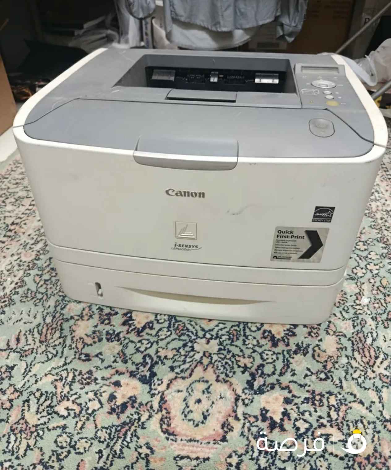 طابعه كانون ليزر أبيض وأسود فقط