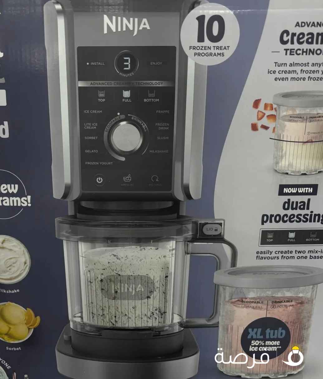 Ninja creami deluxe used once, نينجا كريمي مستعملة مرة