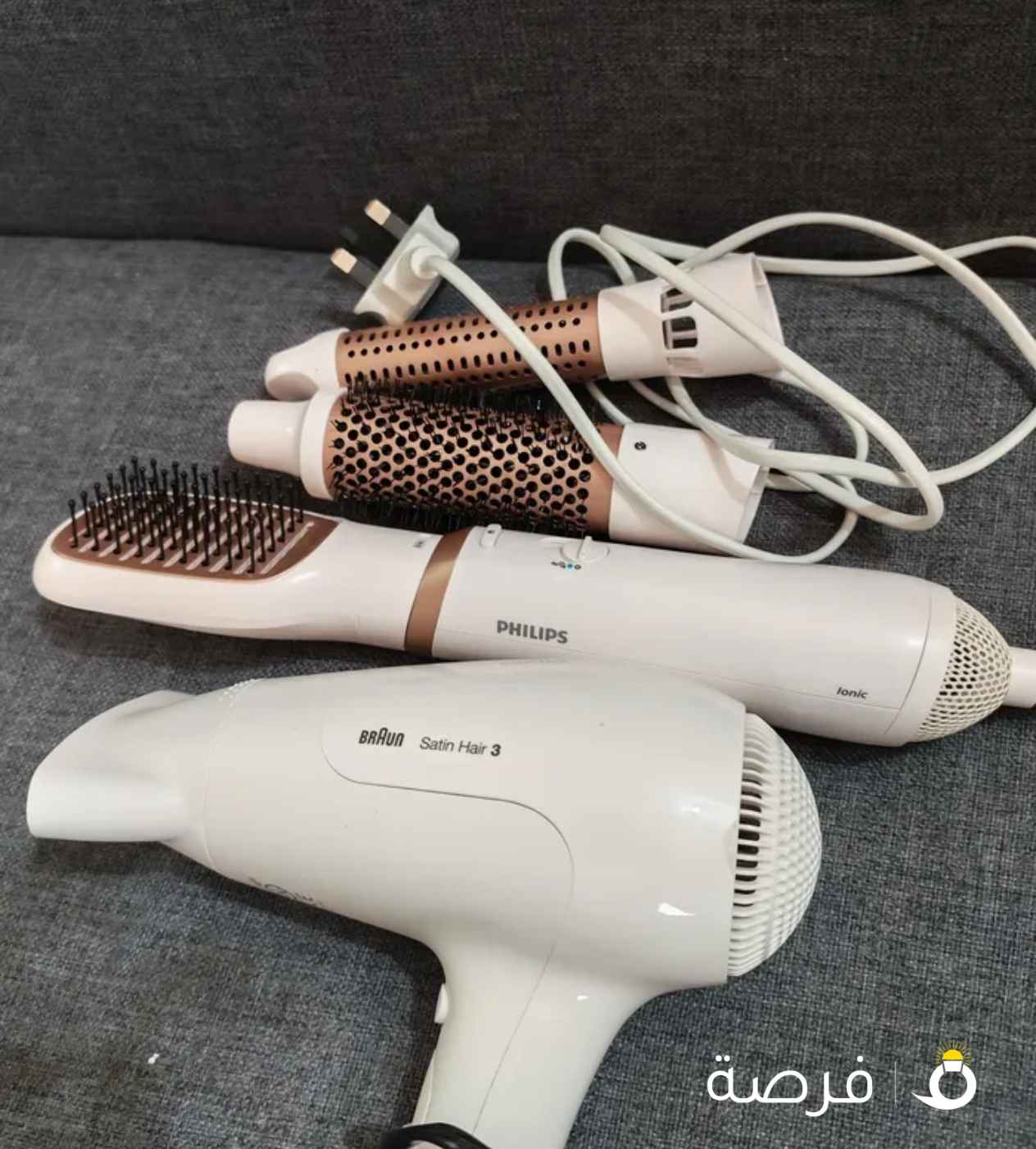 فرشاة الشعر ايرستايلر سلسلة 3000 فيليبس للتجفيف والتصفيف مع العناية الأيونية 800 واط/استشوار براون