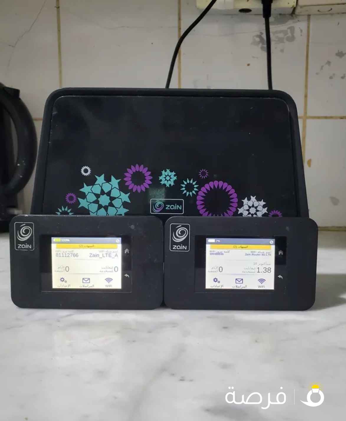 راوتر زين ثابت ومتنقل بحالة ممتازة