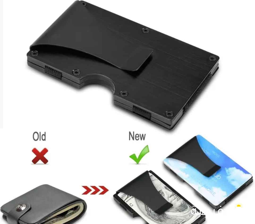 Slim Wallet For Men - Front Pocket RFID Blocking Minimalist Wallet For Men - Metal