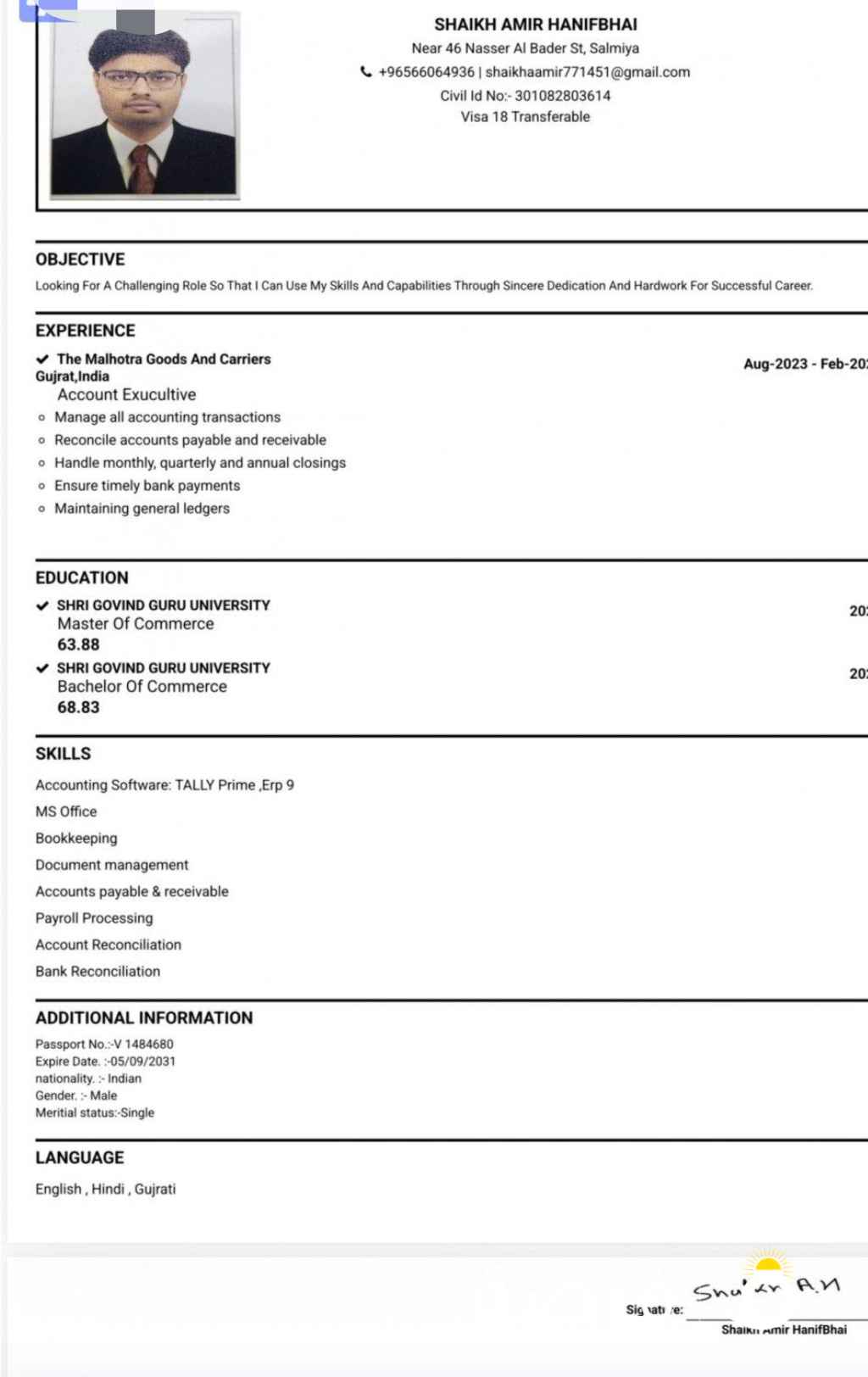 | am looking for job accounts