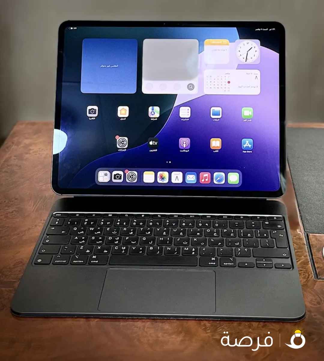 iPad Pro m4 13 inch ايباد برو 13انش مع الكيبورد 256 جيجا بطاريه 100 مشحون 59 شحنه