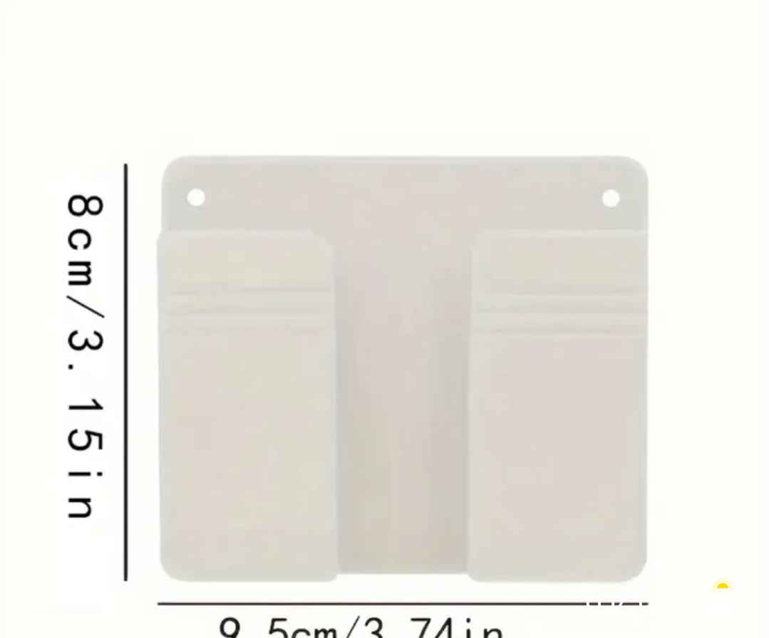 حامل جوال جداري متعدد الاستخدامات (عدد 4 قطع) مع لاصق لتثبيت الريموت أو الهاتف