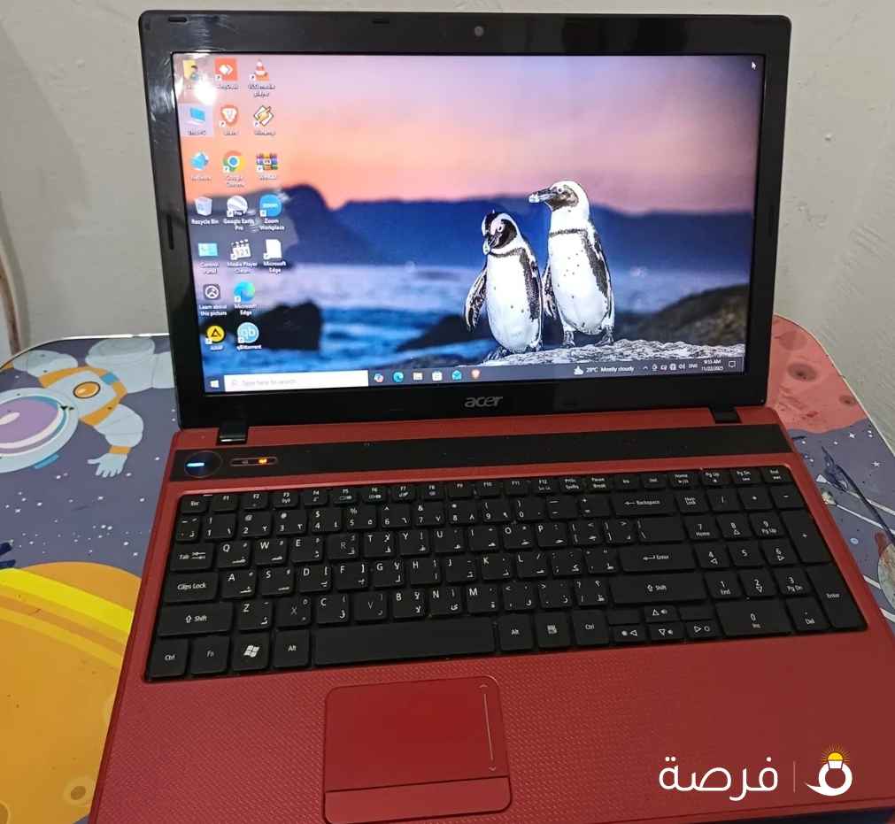 لاب توب ايسر كور i5 بحاله ممتازه رام 6 مع هارد 500 والسعر 30 اللون الاحمر مع شاحن اصلي