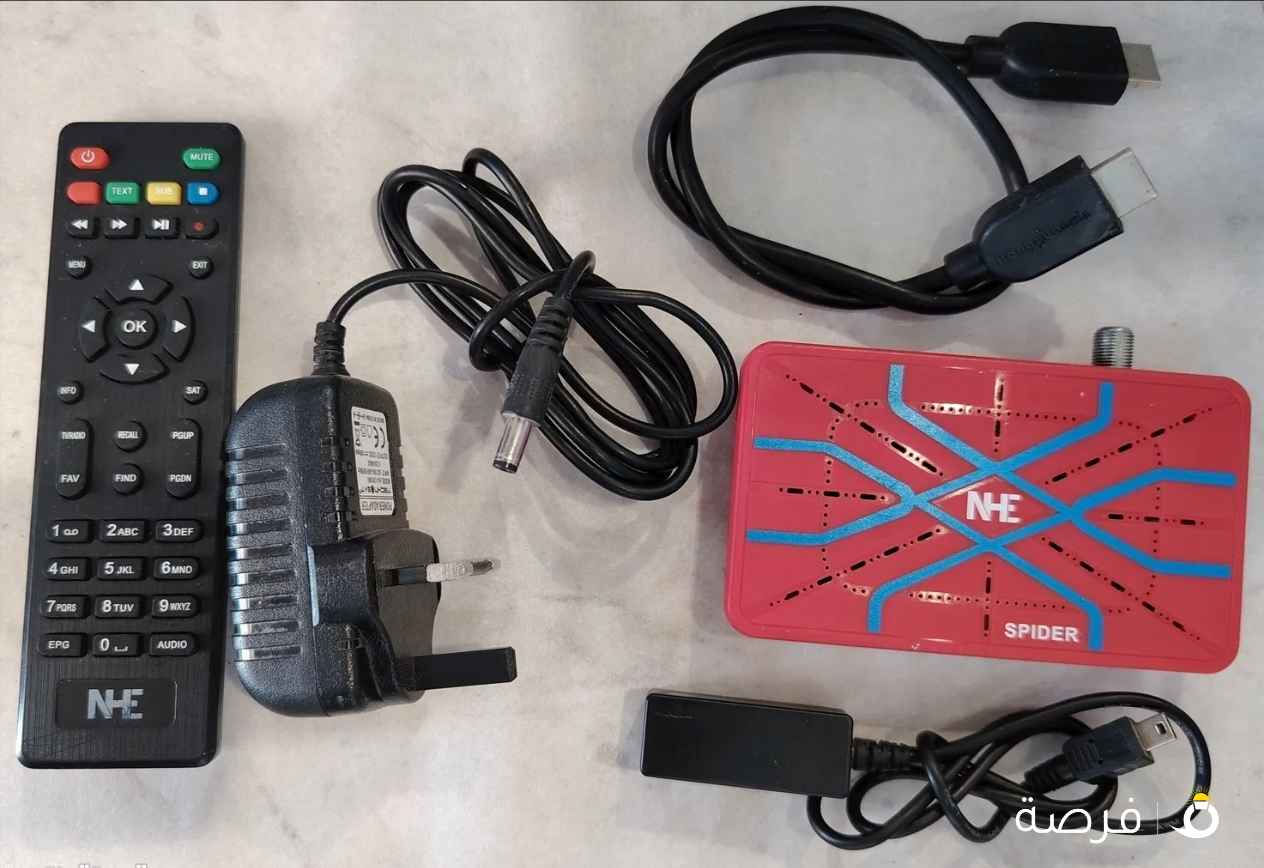 ريسيفر مني فول اتش دي + الريموت + الباور + العدسه + كابل HDMI مبرمج وجاهز