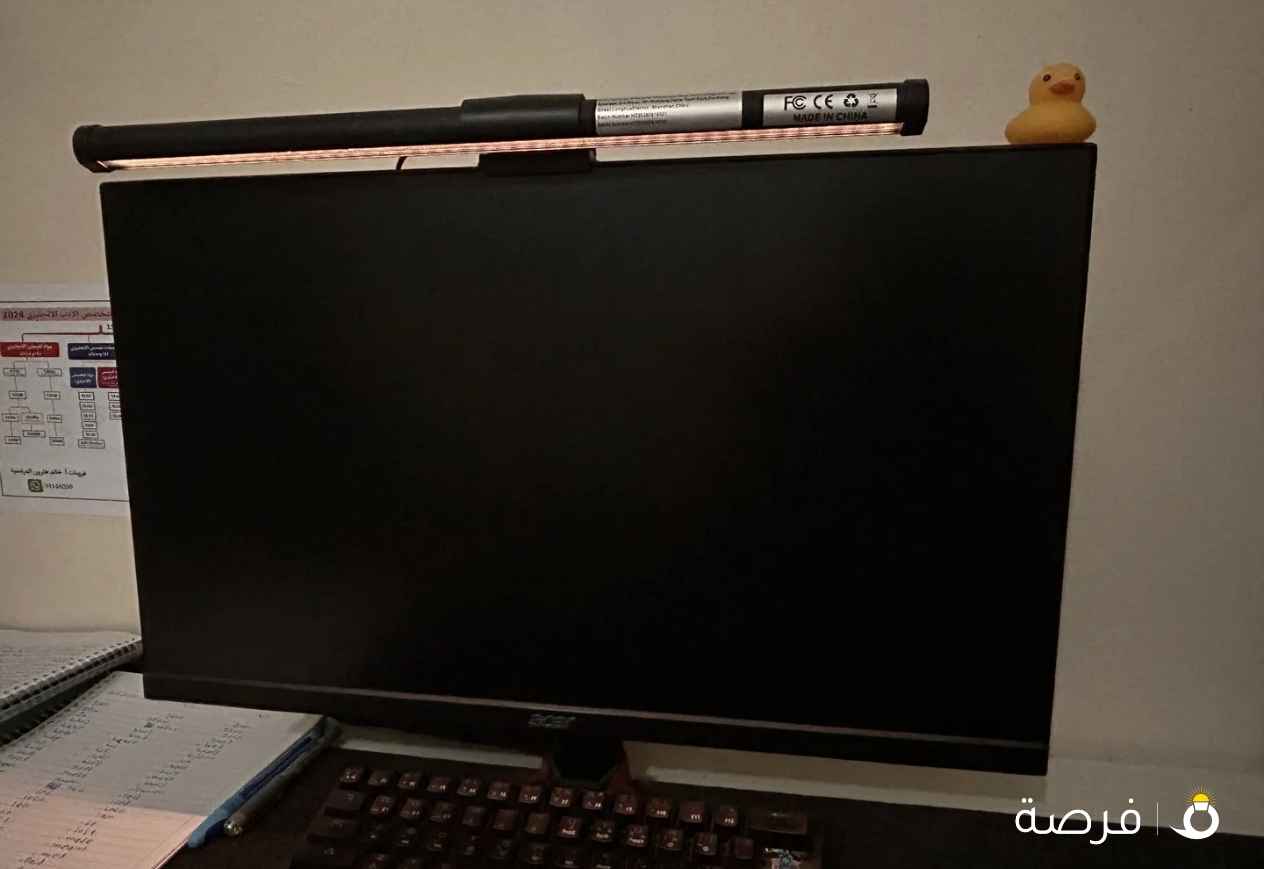 شاشة قيمنق ايشر 165 هرتز 24 بوصة نظيييفة ضمان سنة كاملة!!!