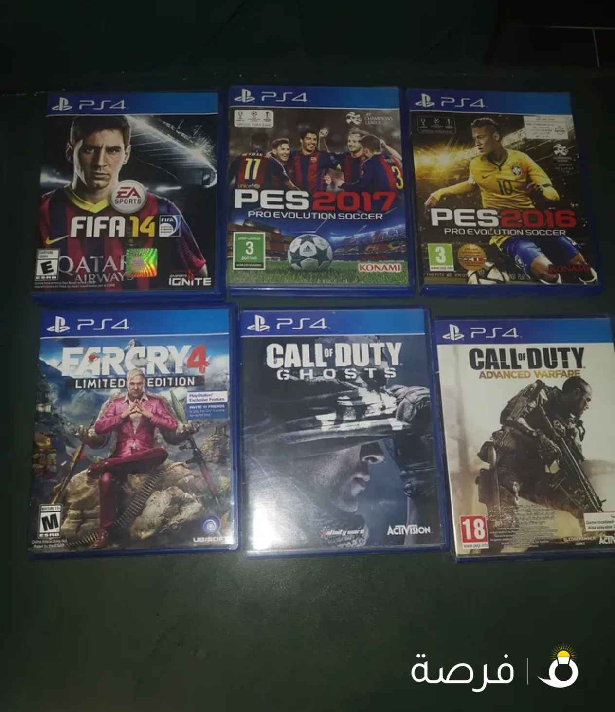 للبيع لأعلى سعر مجموعة العاب PS4