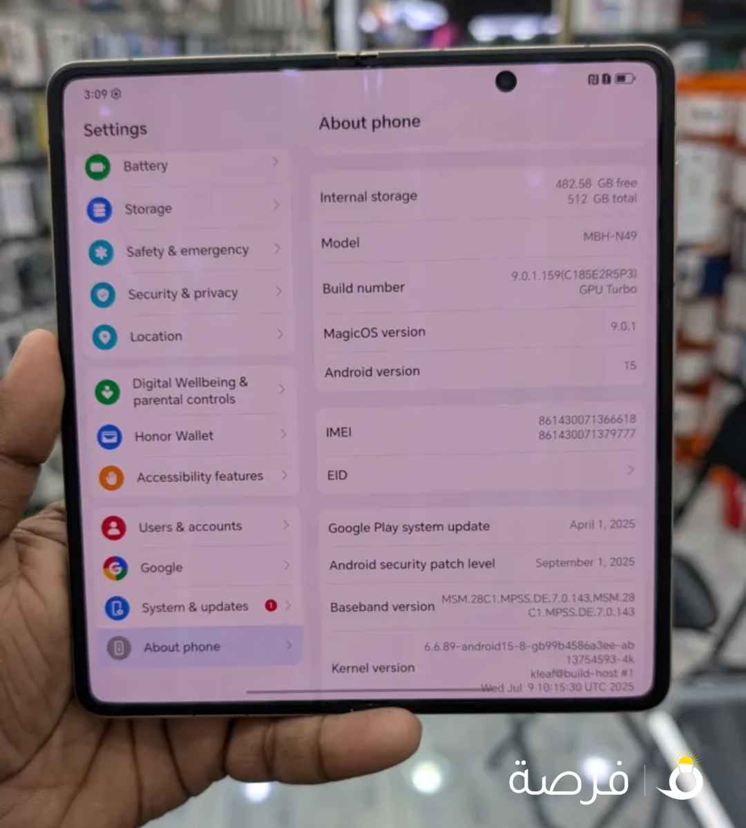 Honor magic V5 with pen