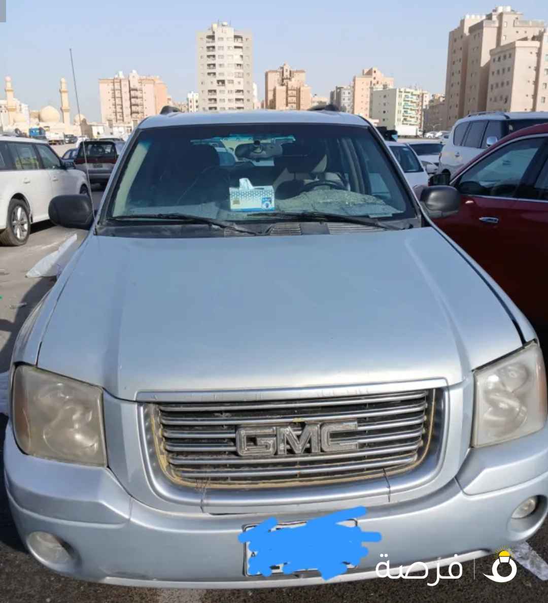 سيارة جي إم سي إنفوي 2007 ديلادي فضي مع مواصفات أمريكية وبودي جيد