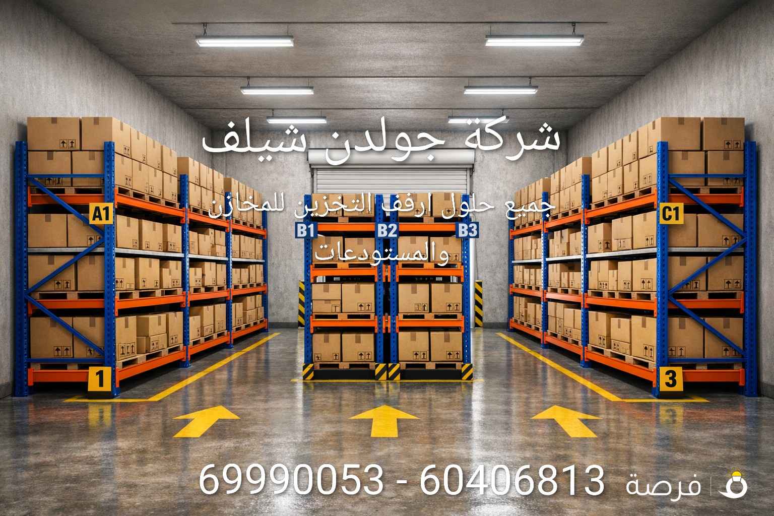 ارفف تخزين معدنية لجميع المخازن والمستودعات