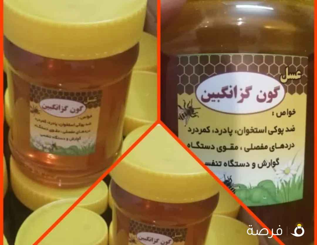 للبيع عسل طبيعي من جبال ايران نوعية ممتازة نخب زهور وليس سكر العلبة نص كيلو