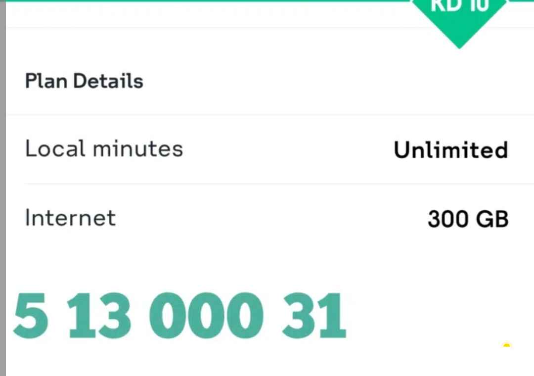 رقم مميز مع باقة قوية فقط 10 دينار شهريا بدون اي التزام