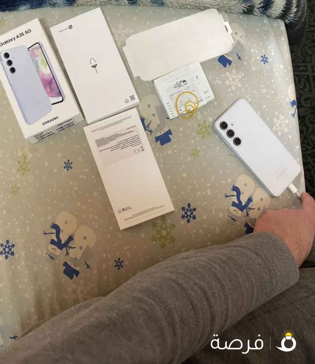 Samsung A35 5G 128GB/ 8 GB Ram/ Vietnam / used 1 week/ ice blue/ 45KD last price