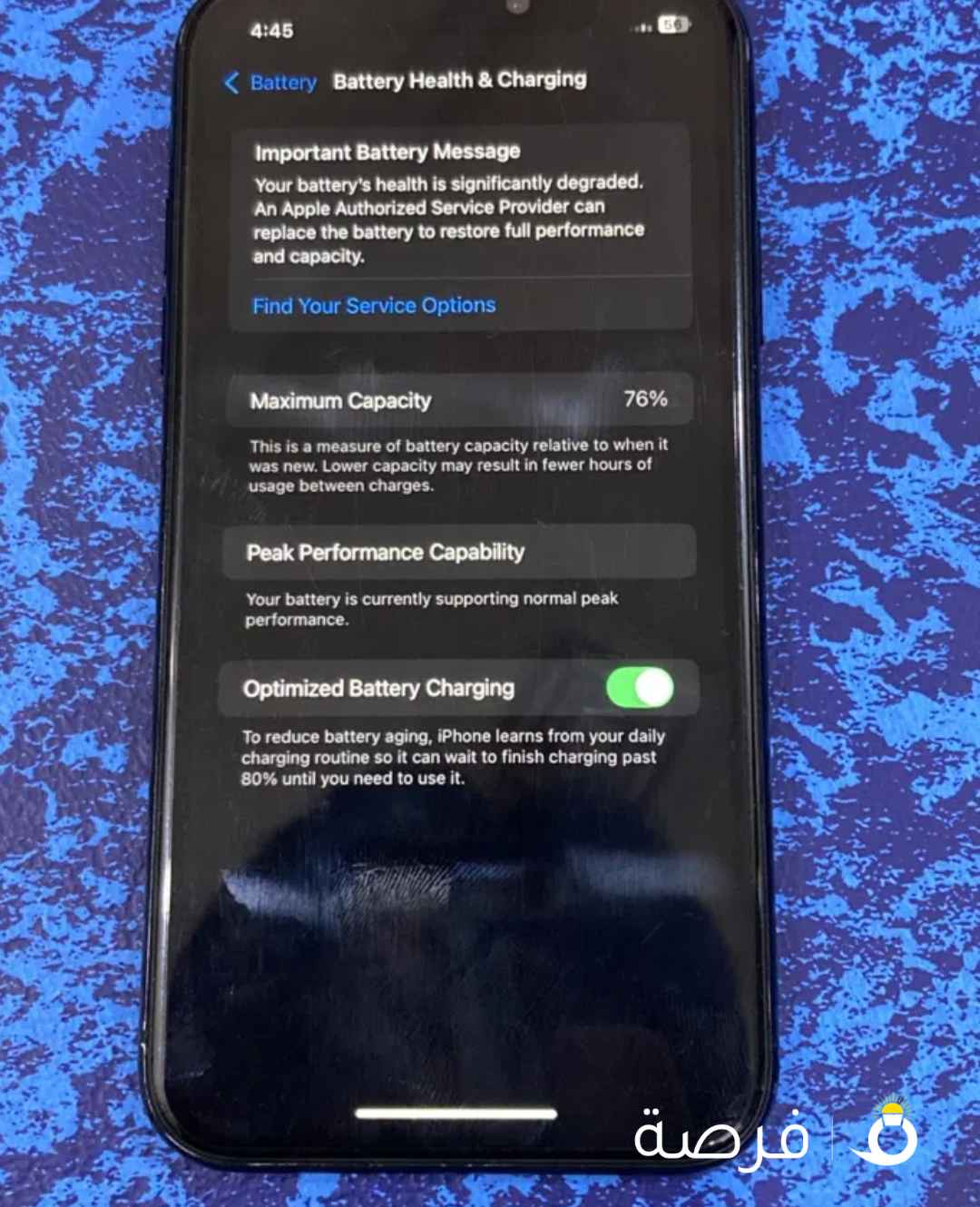 iPhone XR 128gb battery 76 back cracks and NFC not working