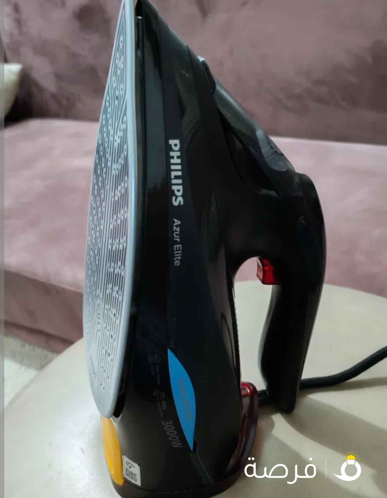 مكواة / كواية بخار ماركة فيليبس بقوة ⁦⁦3000⁩⁩ واط شغالة ⁦⁦100⁩⁩٪ ⁦⁦Phillips⁩⁩ ⁦⁦iron⁩⁩ ⁦⁦Azure⁩⁩ ⁦⁦3000W⁩⁩ ⁦⁦work⁩⁩ ⁦⁦fine⁩⁩ ⁦⁦100⁩⁩%