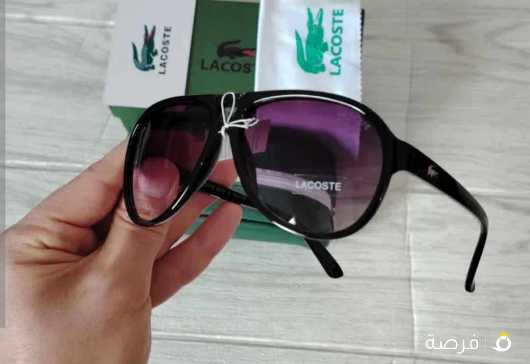 new sunglasses Lacoste with full box and card mirror like original with akl details