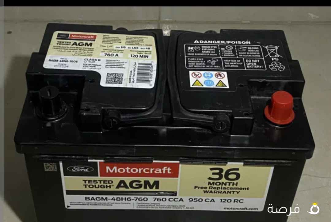 بطاريه موتركرافت امريكي (( ⁦⁦AGM⁩⁩ )) جل ⁦⁦70⁩⁩ امبير