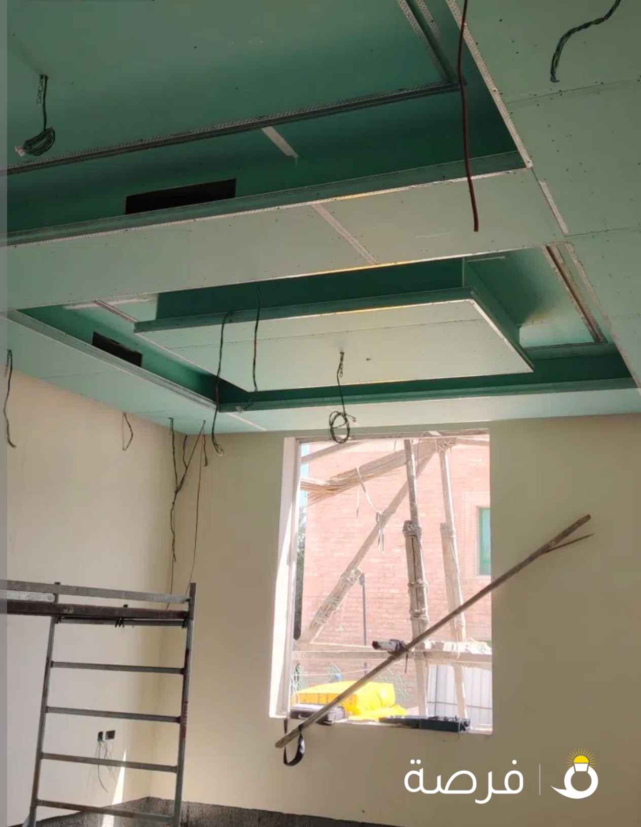 يوسف جبس بورد تركيب بلاط ⁦⁦60x60⁩⁩ تركيب مخفي تركيب قوطع تركيب اسمنت بورد تركيب بوب كرديون بوب تركيب