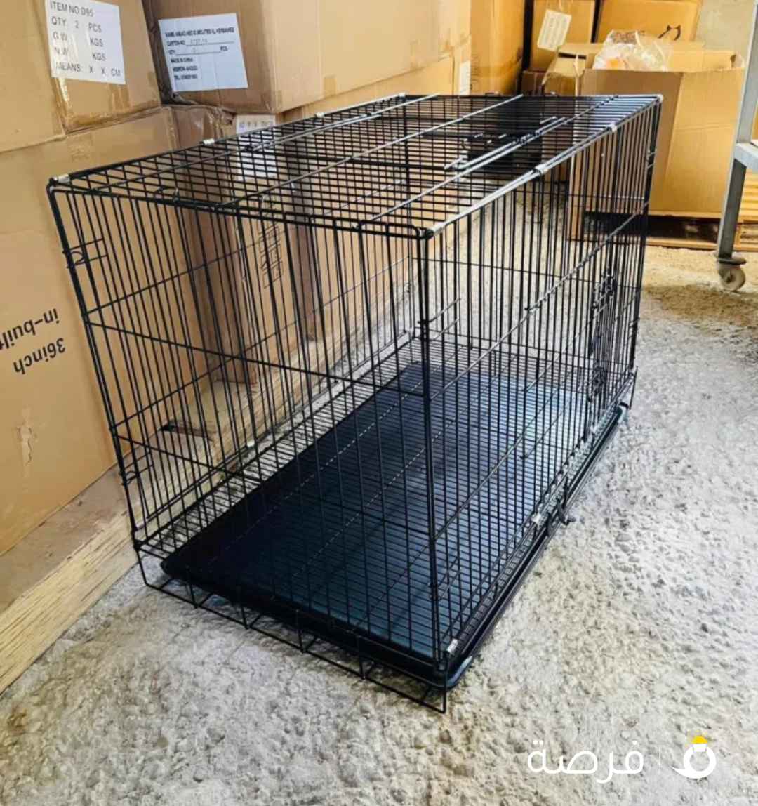 قفص كلب كبير الحجم تم تركيبة ولم يستعمل ولا يوم واحد