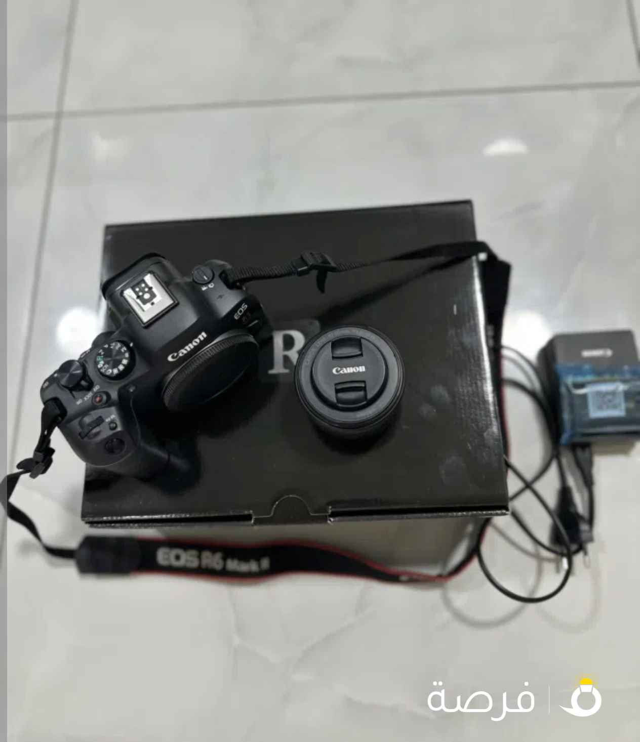 كاميرا كانون ⁦⁦R6⁩⁩ ⁦⁦Markll⁩⁩ مع عدسة كانون ⁦⁦RF⁩⁩ ⁦⁦50mm⁩⁩ ⁦⁦1.8⁩⁩ بحالة ممتازة جداً واستخدام خفيف