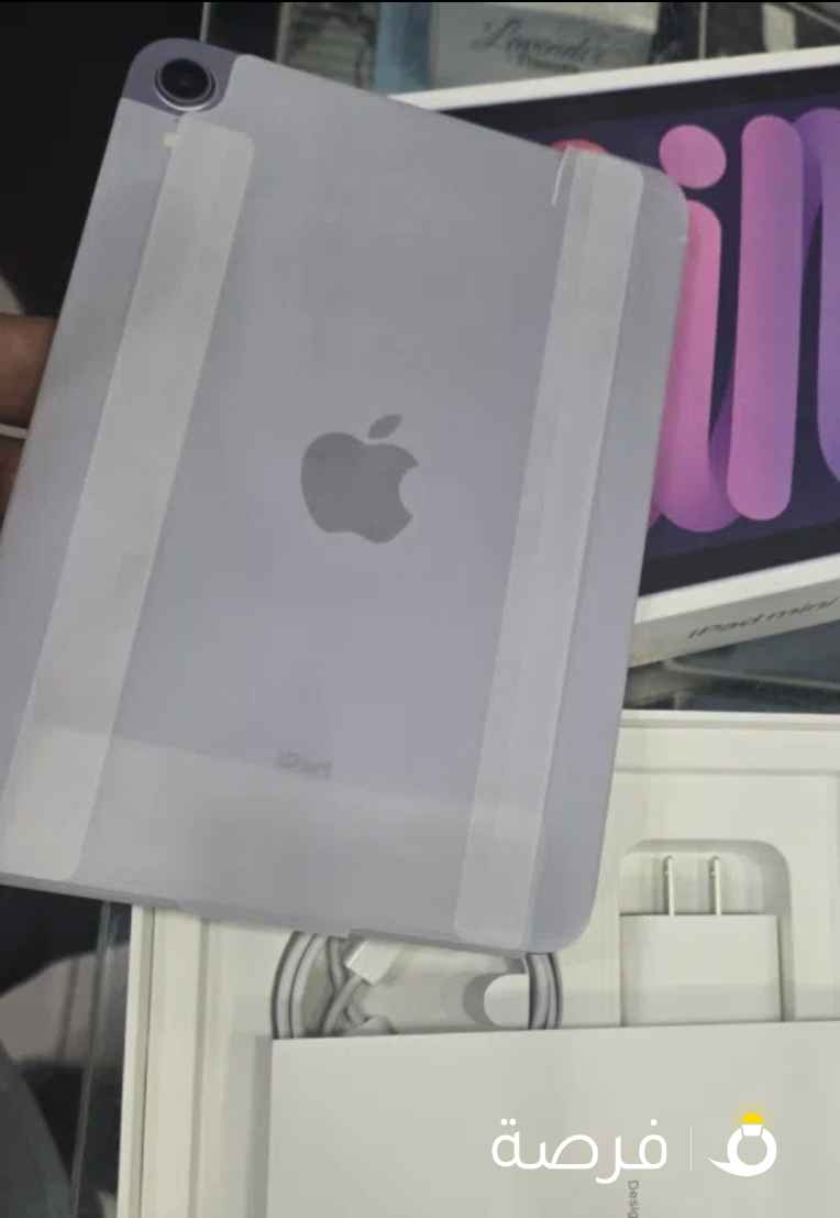 ايباد ميني ⁦⁦6⁩⁩ جديد ⁦⁦NoActev⁩⁩ غير مستخدم بس طلع من الكرتون غير مفعل كفاله الفا استور ⁦⁦256⁩⁩ ⁦⁦gb⁩⁩